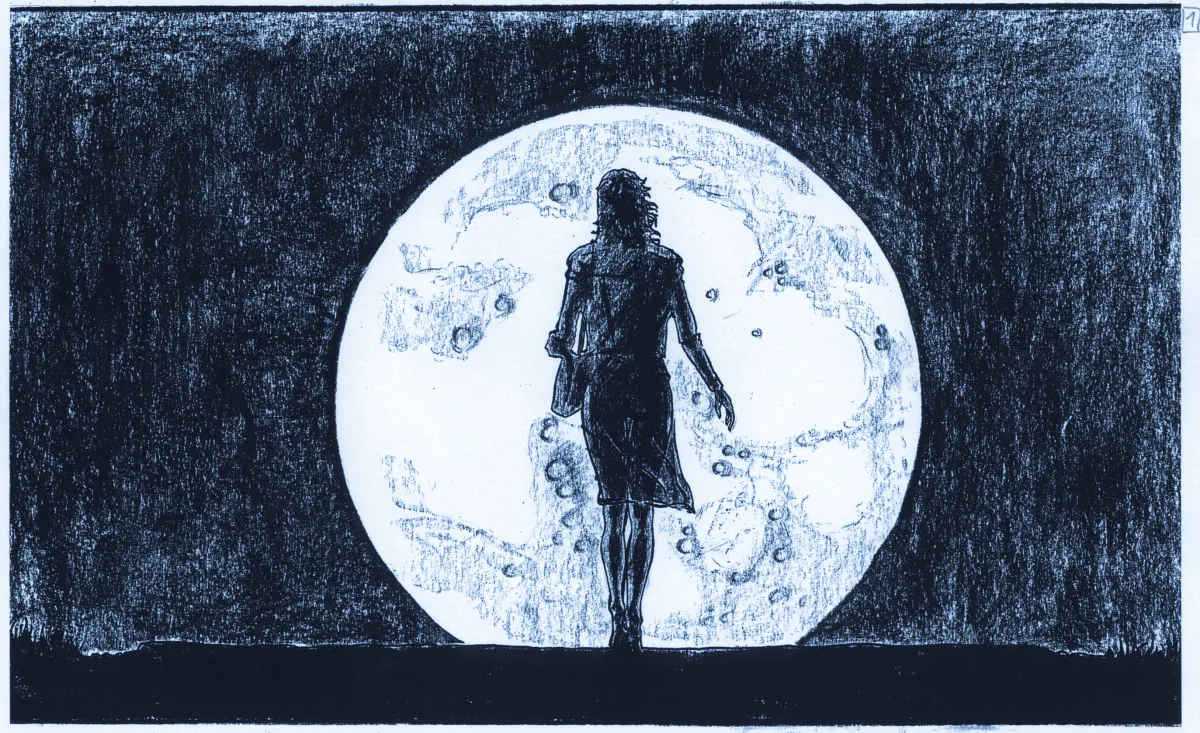 Story Board von „Heller als der Mond“, Oscar Kravina, 1999