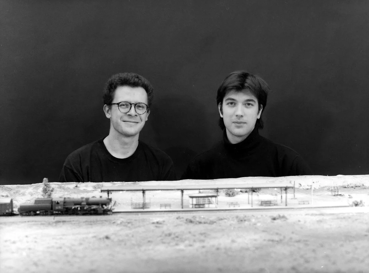 Martin Reinhart und Virgil Widrich, SFX-Dreharbeiten für „tx-transform“, 22.3.1998