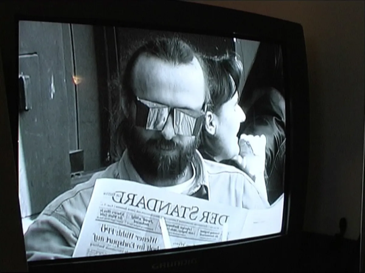 Während des Diagonale-Filmfestivals Dreh von Interviews mit Bady Minck, Ruth Beckermann, Hans Hurch, Peter Tscherkassky,