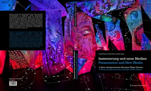 Buchumschlag mit einem Motiv aus den Swarovski Kristallwelten, „Reflexionen“