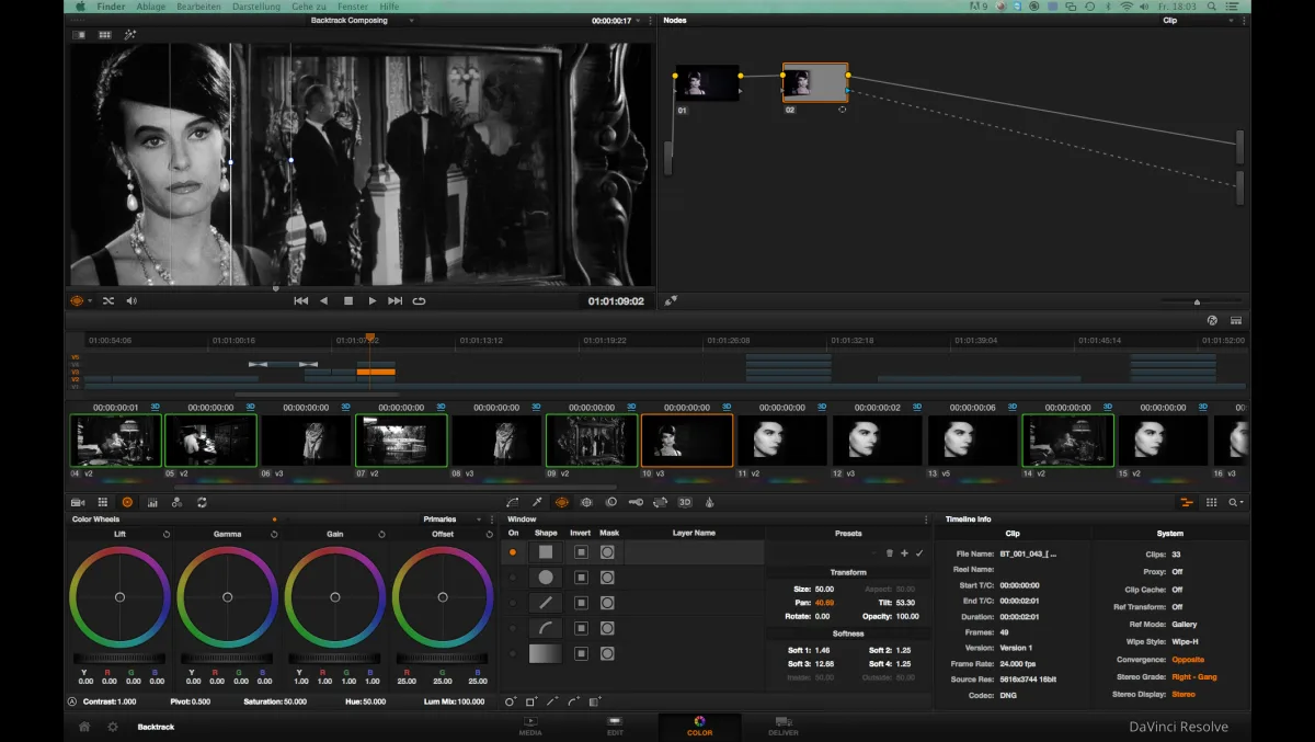 Colour grading with Bernhard Schlick.