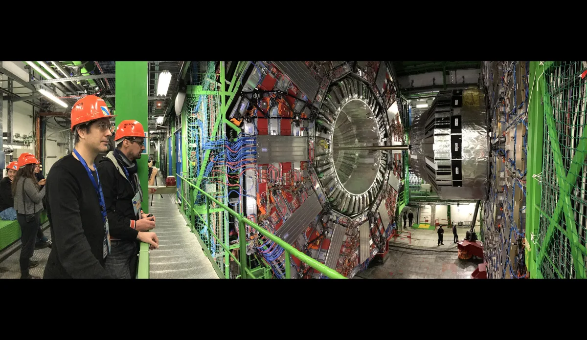 Im Large Hadron Collider von CERN: Virgil Widrich und Paul Petritsch. Foto: Michael Hoch