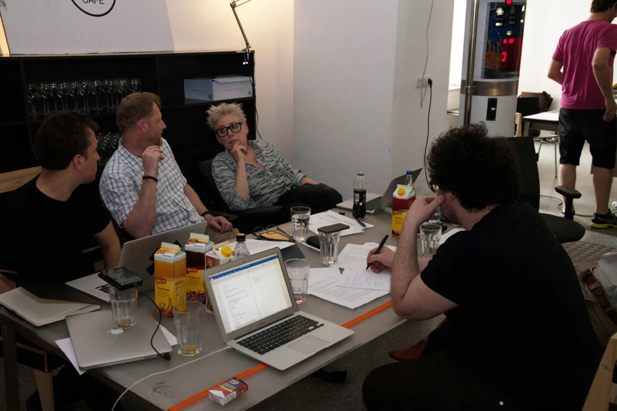 Data Loam – First Vienna meeting of the research team Johnny Golding, Mattia Paganelli, Martin Reinhart, Leo Coster, Mat