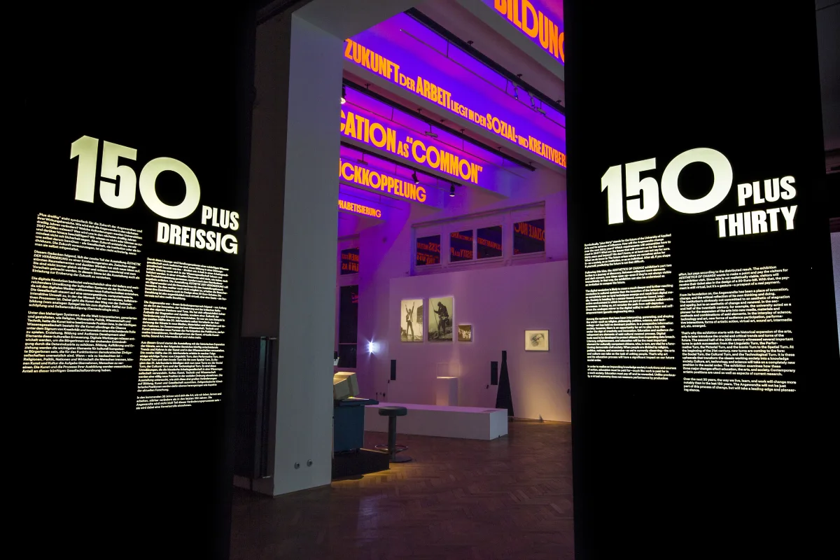 Ausstellung „Ästhetik der Veränderung – 150 Jahre Universität für angewandte Kunst Wien“ im MAK, 2017