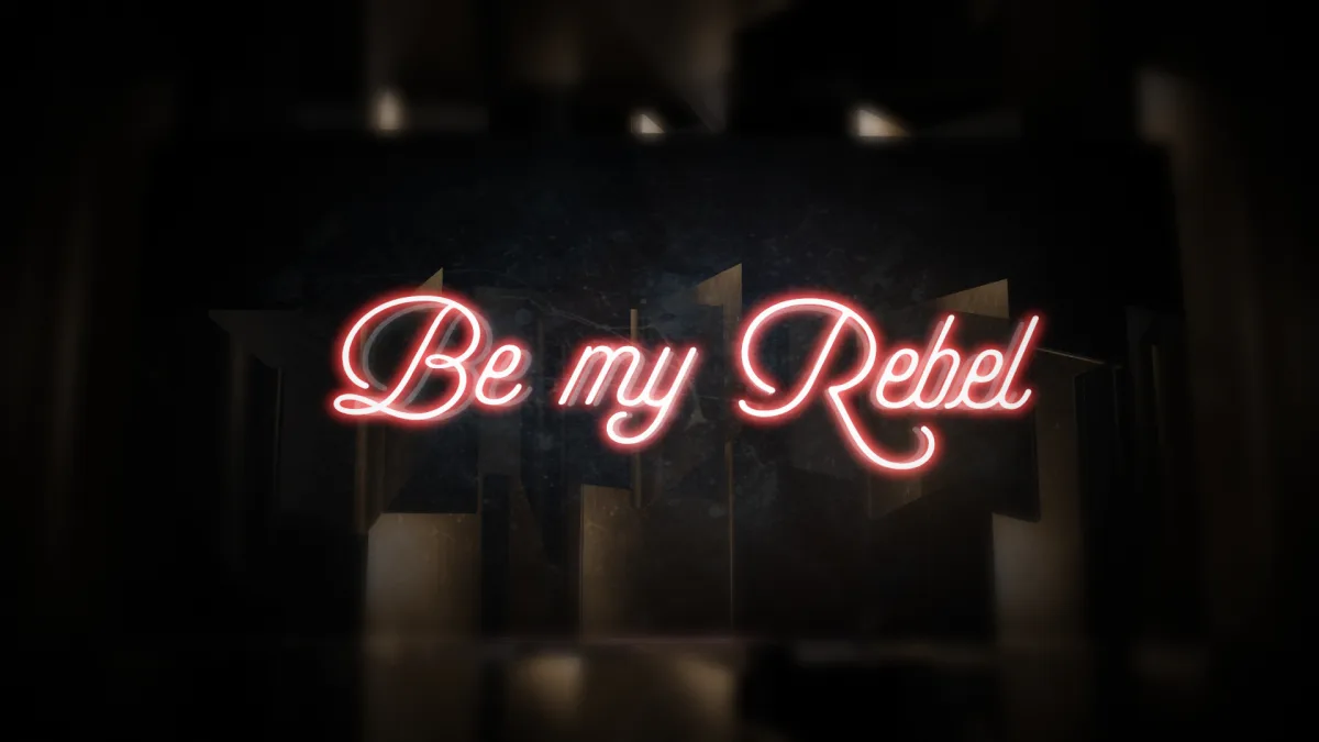 Standbild aus „Nena & Dave Stewart: Be my Rebel“, Regie: Virgil Widrich, 2018