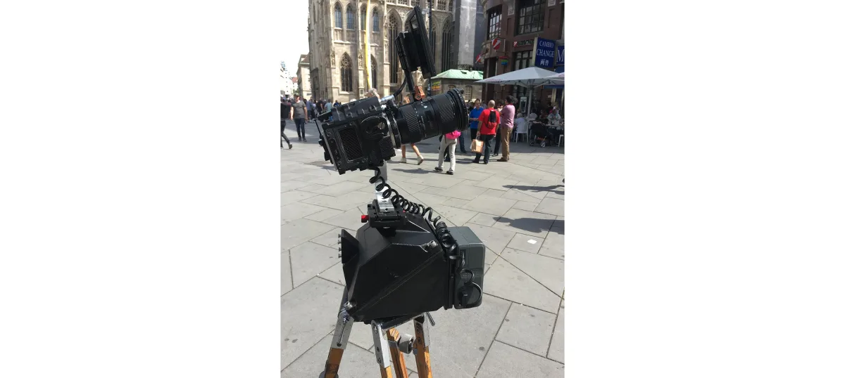 Dreh von unterschiedlichen 360°-Schwenks auf dem Wiener Stephansplatz als Testmaterial für die neue tx-transform-Softwar