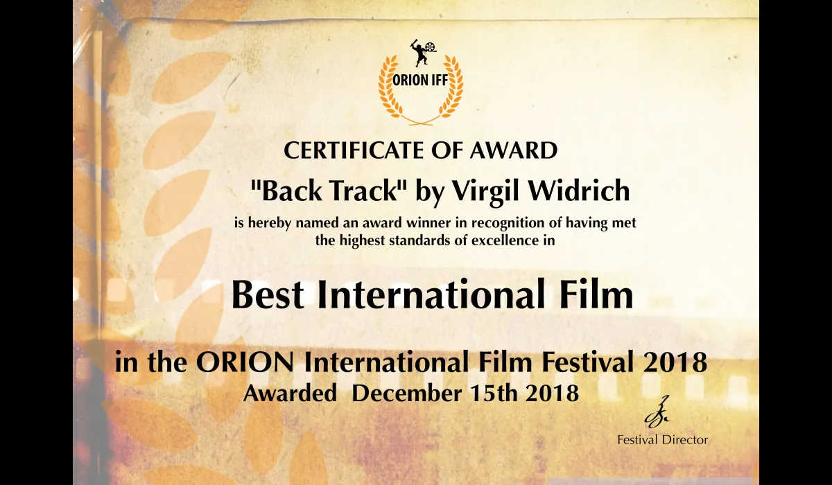 ORION IFF International Film Festival – Dalveen – Australia – Winner: Best International Film ★