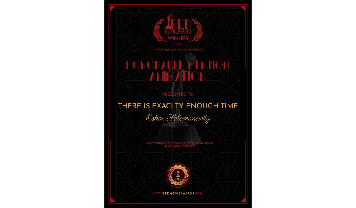 Red Movie Awards – Reims – France – Honorable mention