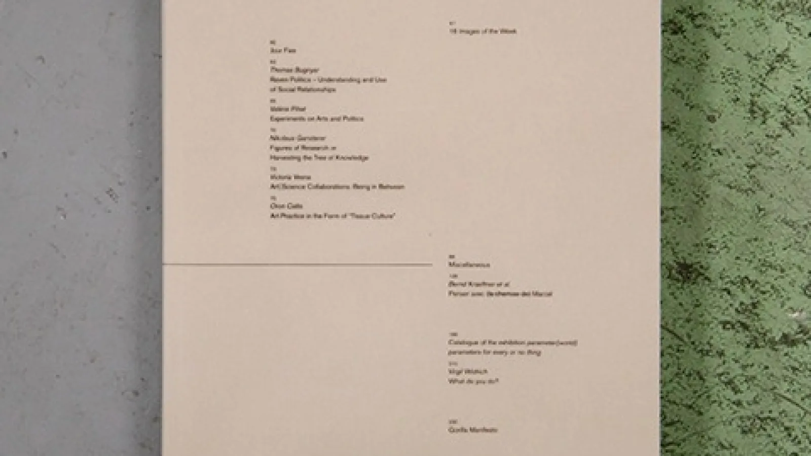 Ed. Valerie Deifel, Bernd Kräftner, Virgil Widrich: An envelope for arts, sciences, politics and us, 2011