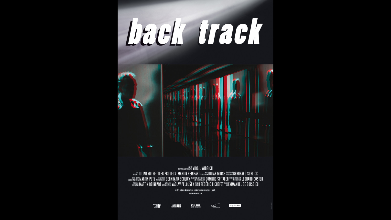 Poster von „back track“, Grafik: Tom Pohnert