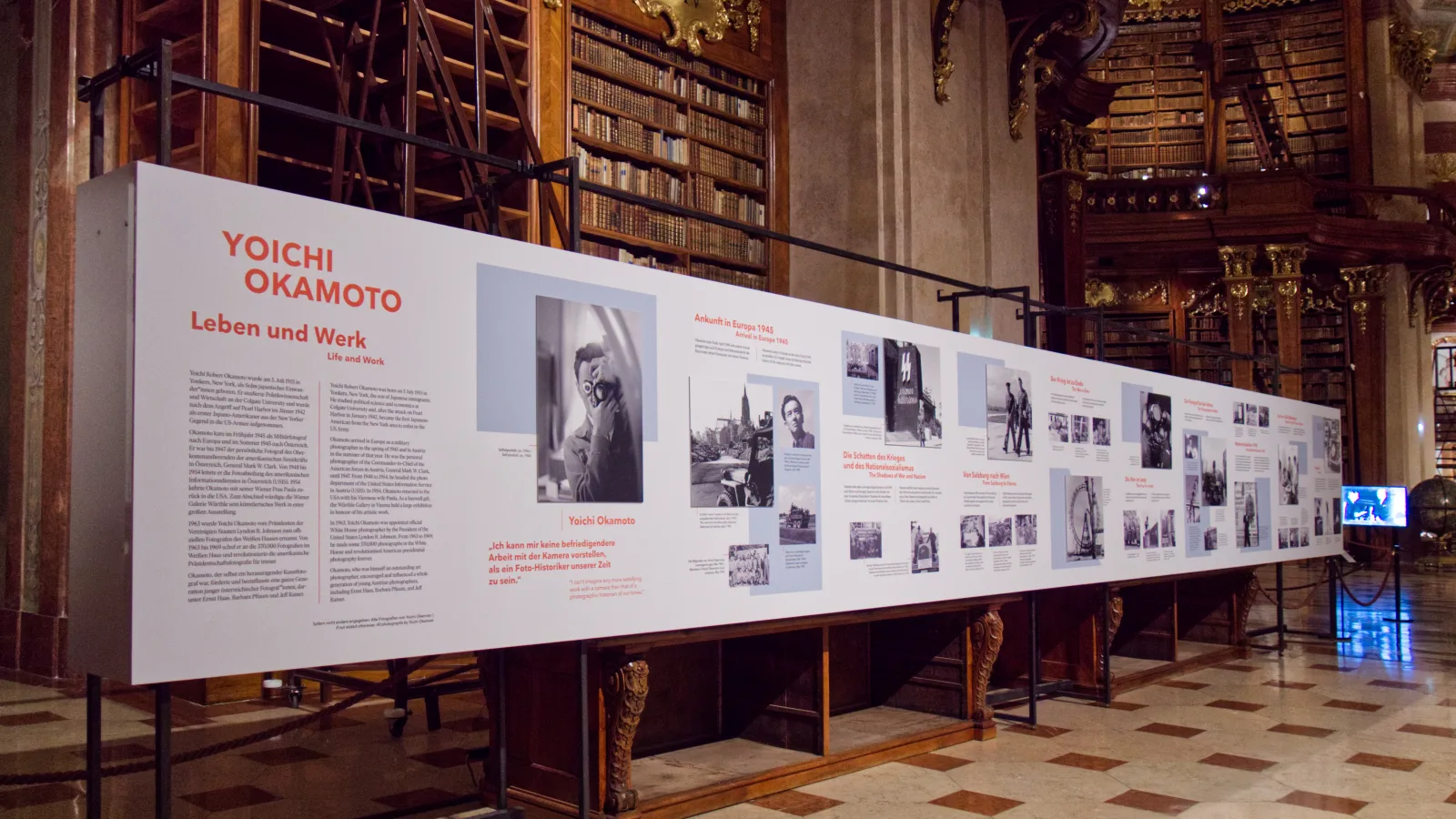 Special exhibition: “IMAGE POWER POLITICS: Yoichi Okamoto. Post-war photography icon”, at Österreichische Nationalbibliothek, photo: Virgil Widrich, 2023