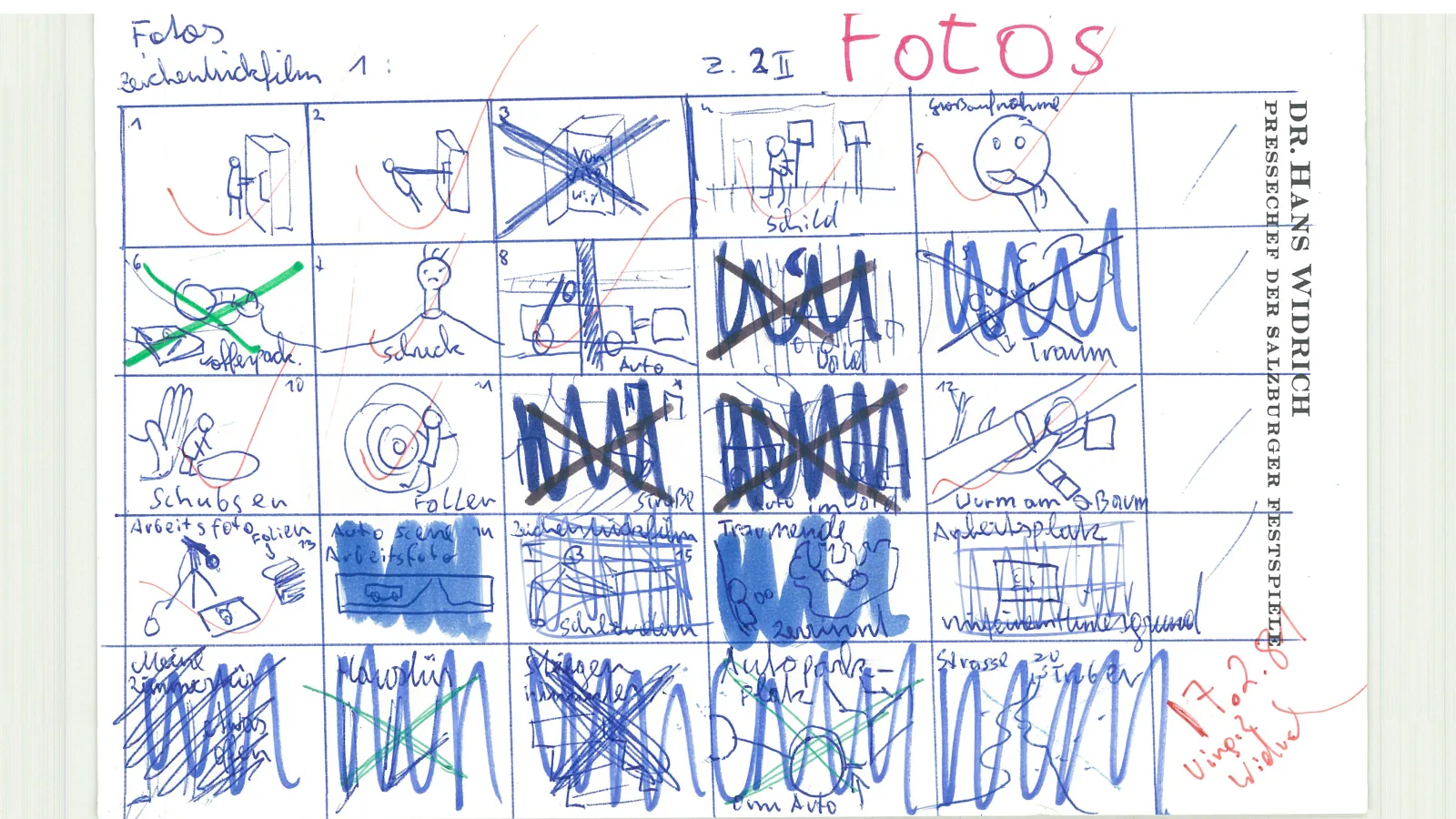 „Auch Farbe kann träumen“, Story Board, 17.2.1981