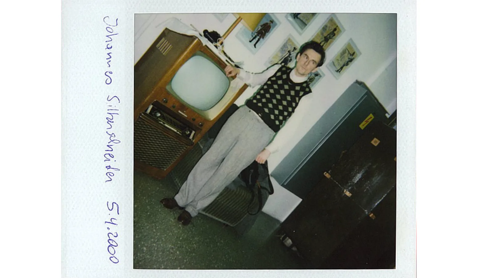 Dress rehearsal Johannes Silberschneider, Polaroid, 5.4.2000