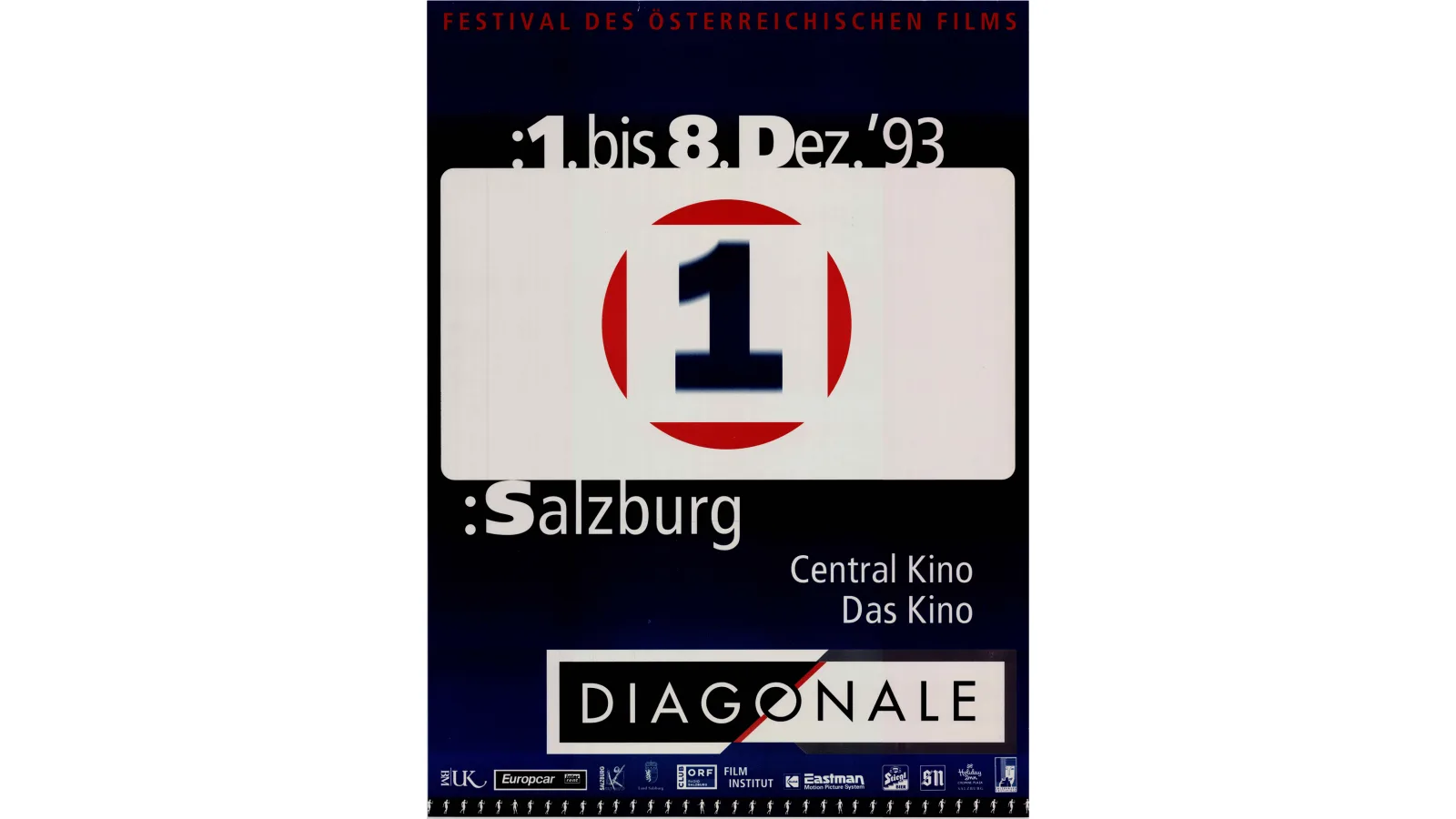 Diagonale 1993 Plakat, Grafik: Susanne Dechant