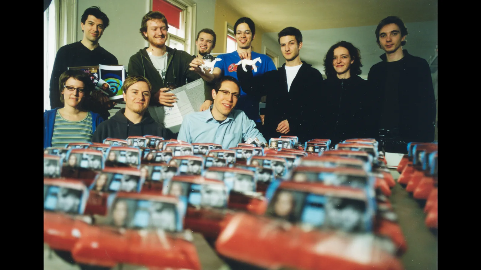 The animation team of “Fast Film”, 2003