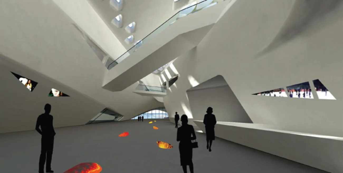 Guggenheim Hermitage Museum Vilnius, Visualisation: Studio Zaha Hadid