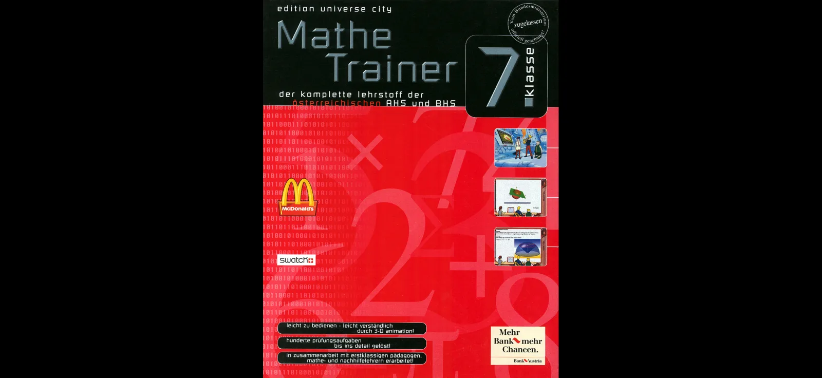 „Mathe Trainer“, CD-ROM, © by Chocolate Management und Verlag GmbH