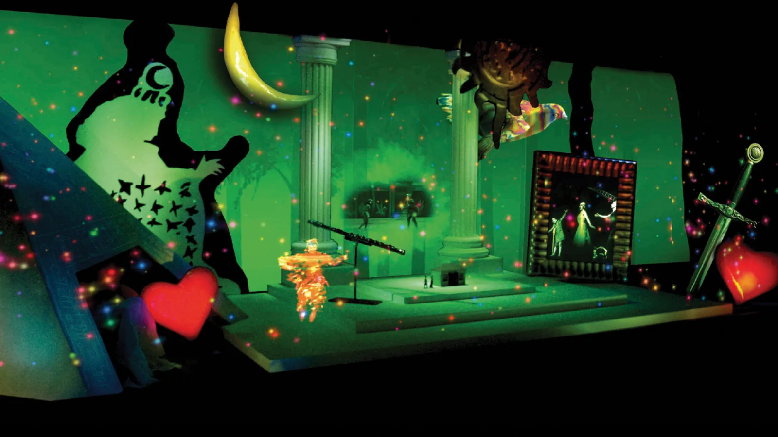 Mozarthaus Vienna – “Virtual Magic Flute”, animation and video: Günther Auer, light: Klaus Karlbauer