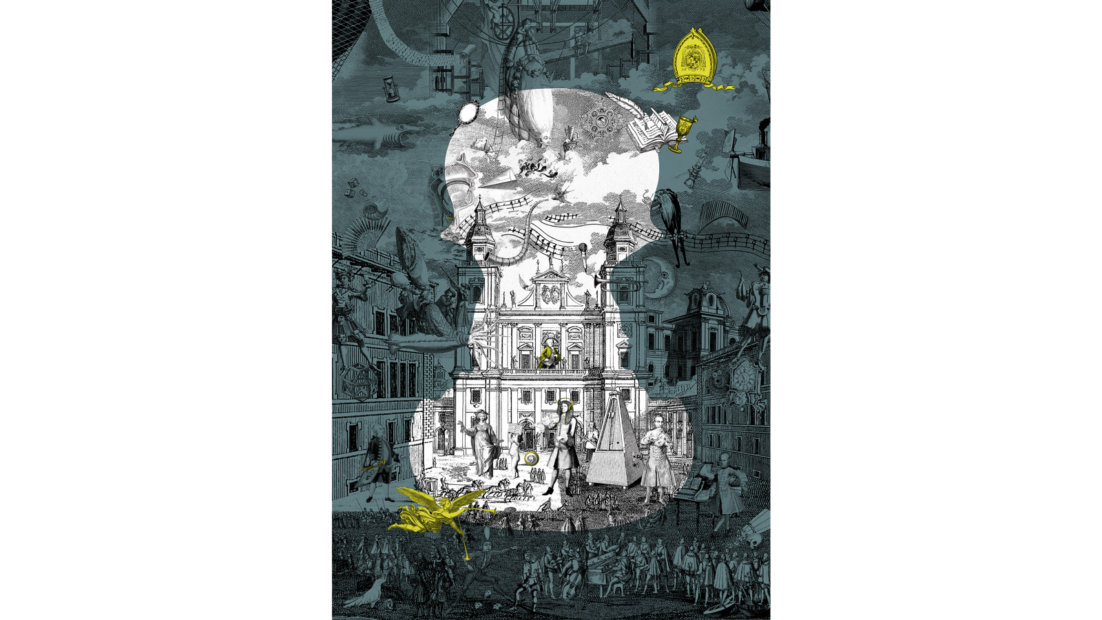 Ausstellung im DomQuartier Salzburg: „Überall Musik!“, Plakatsujet, Studio Kudlich, 2020