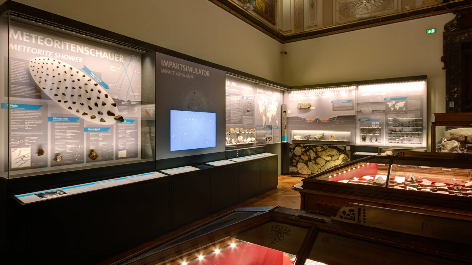 Meteorite Gallery at the Museum of Natural History Vienna, photo: checkpointmedia