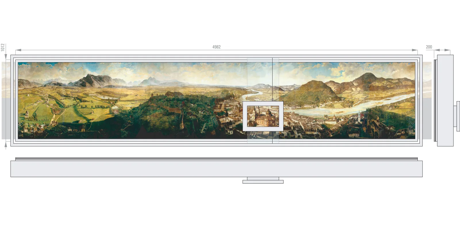“Time/Reading Glass” at the Sattler-Panorama, Salzburg Museum by checkpointmedia