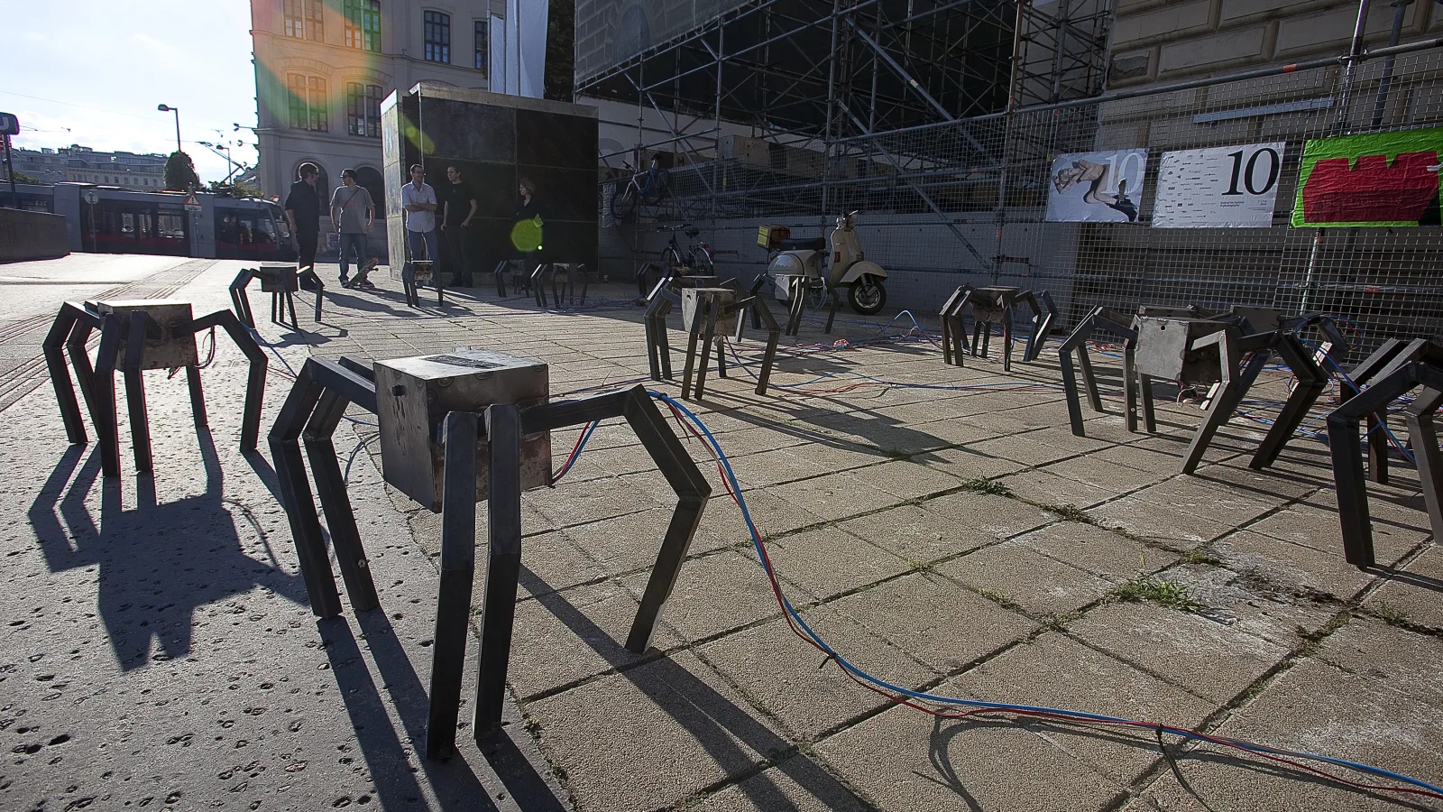 “Hyperactive Prototypes” at the “Essence10” at Künstlerhaus, Vienna. Thomas Frierss: “araneus machinamentum”. Photo: Sue Sellinger