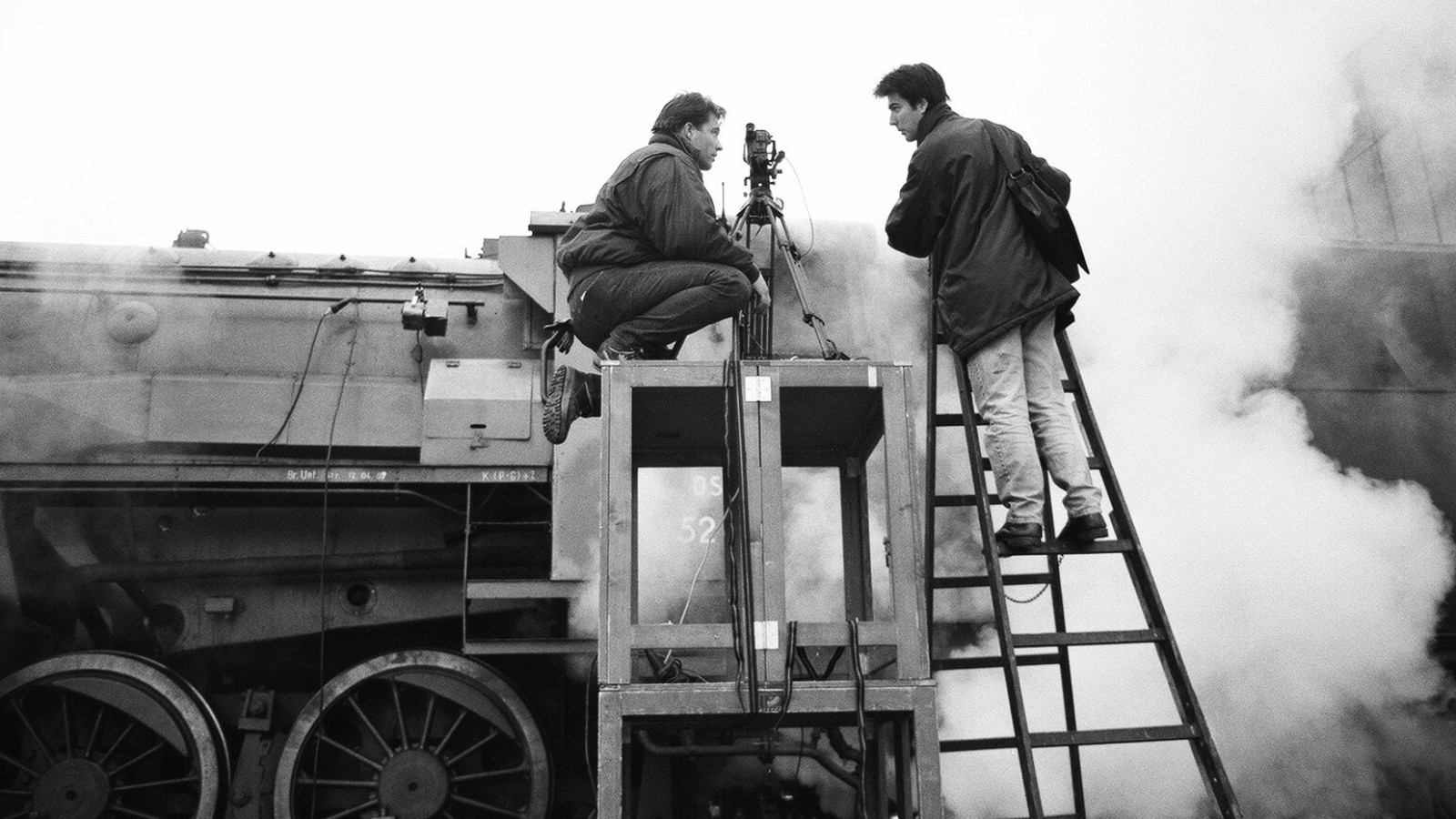The shooting of “tx-transform”, Theo Ligthart and Virgil Widrich, January 1998.