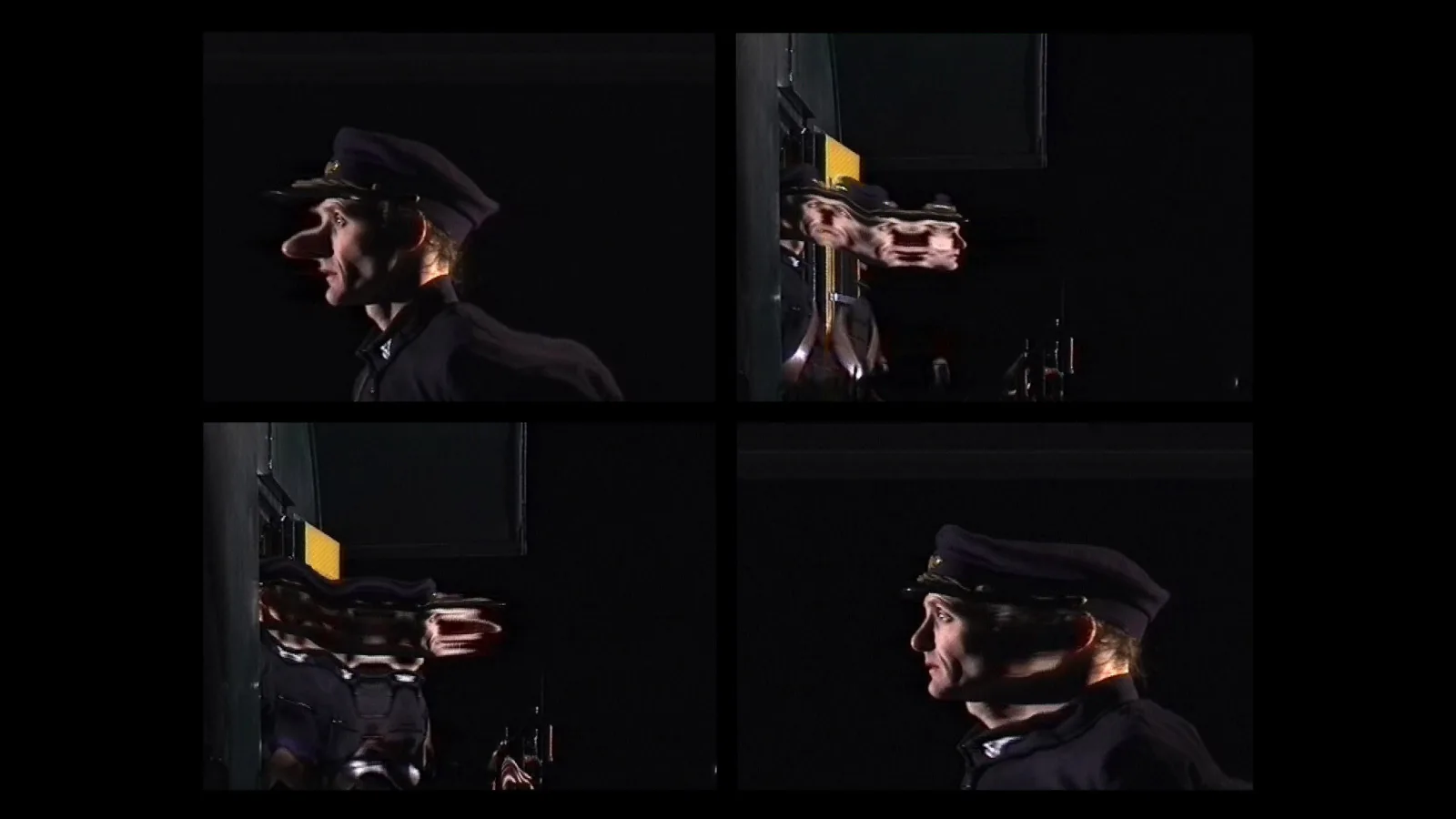 tx-transformation with Enrico Jakob as train conductor, 1998