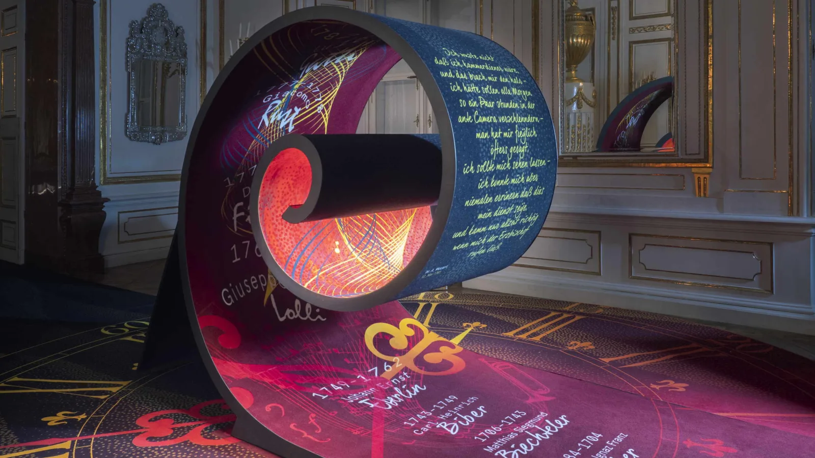Exhibition in the DomQuartier Salzburg: “Music everywhere!”, room installation Ante Camera, 2020, Photo: Virgil Widrich