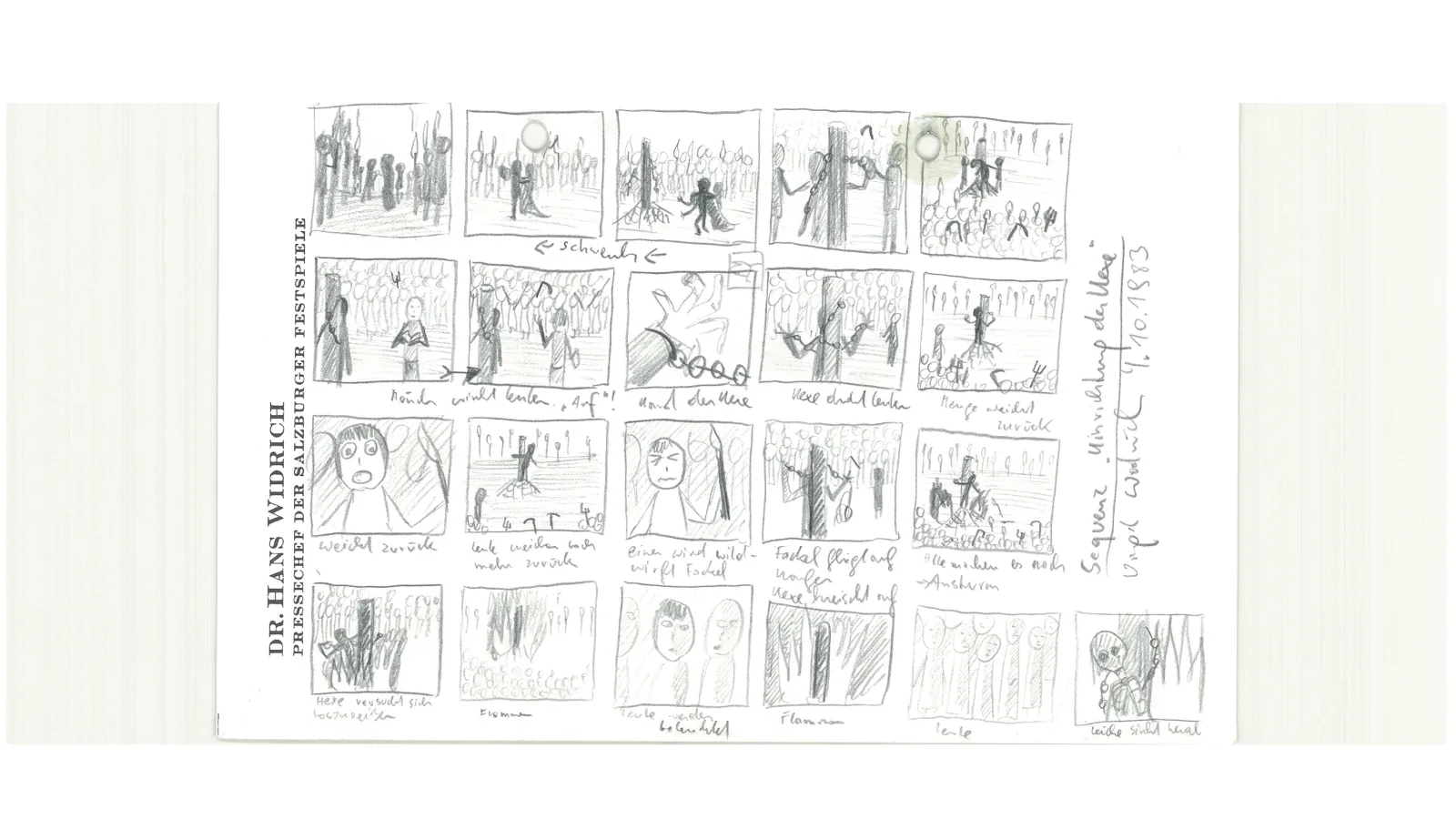 Story board “The Spirit of Time”, 1983-85